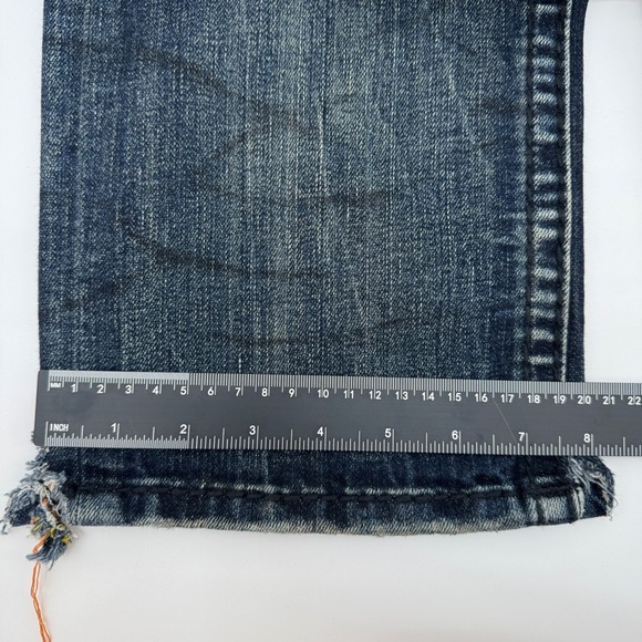 Rock Revival Denim Jeans Distressed Ripped Blue Mens Size 31 Straight - Picture 14 of 16